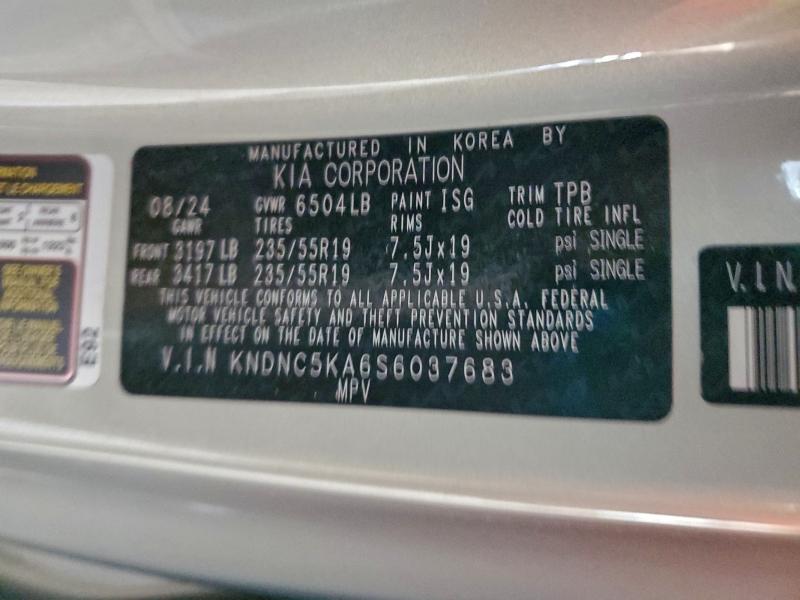 KIA CARNIVAL E 2025 VIN KNDNC5KA6S6037683