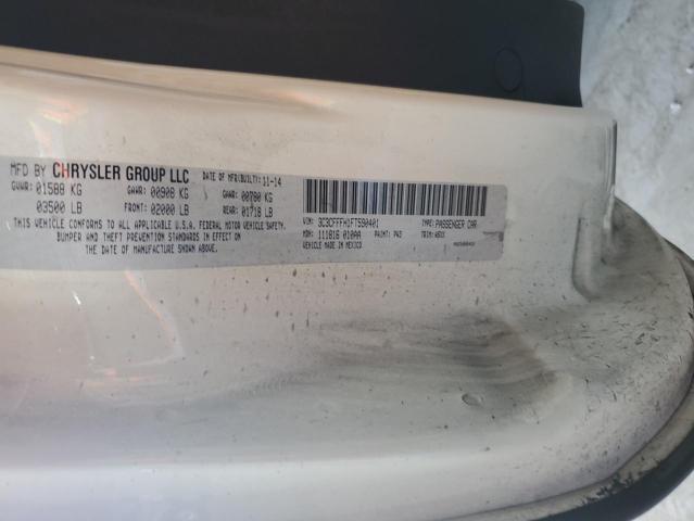 FIAT 500 2015 VIN 3C3CFFFH1FT590401