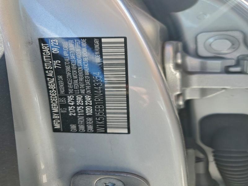 MERCEDES-BENZ CLA AMG 45 2024 VIN W1K5J5EB1RN443354