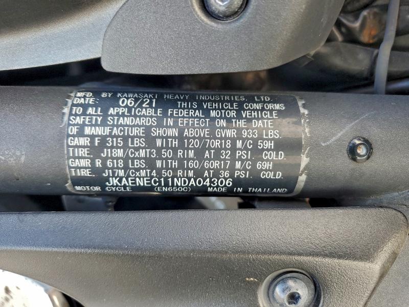 KAWASAKI NINJA 650 2022