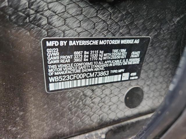 BMW IX XDRIVE5 2023 VIN WB523CF00PCM73863