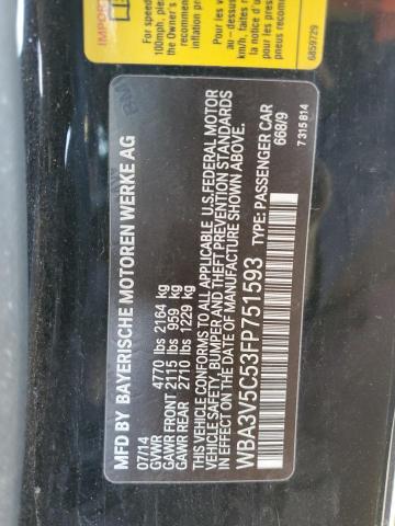 BMW 4 SERIES 2015 VIN WBA3V5C53FP751593