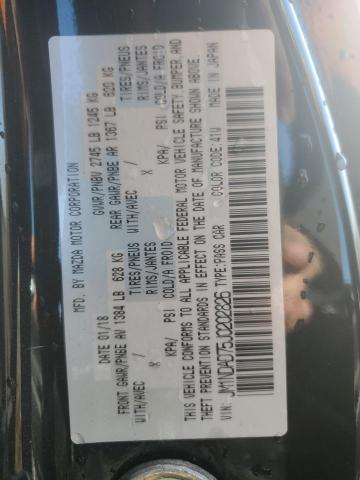 MAZDA MX5 2018 VIN JM1NDAD75J0202826