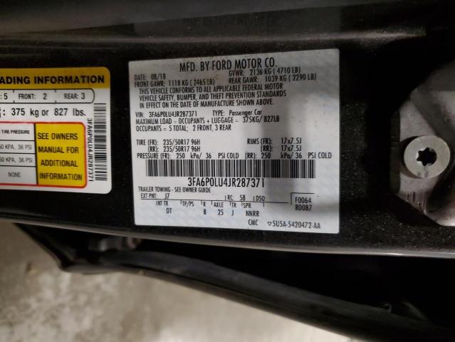 FORD FUSION 2018 VIN 3FA6P0LU4JR287371