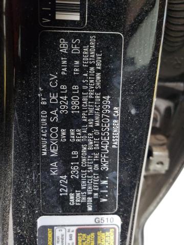 KIA K4 EX 2025 VIN 3KPFU4DE5SE079994