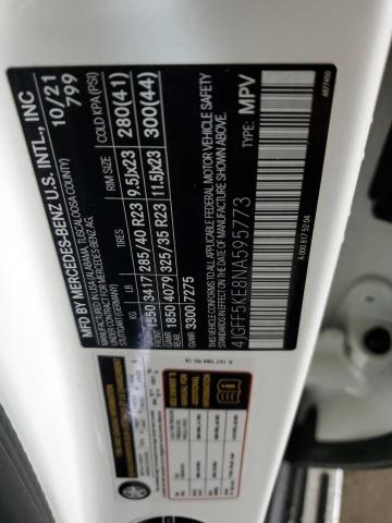 MERCEDES-BENZ GLS-CLASS 2022 VIN 4JGFF5KE8NA595773