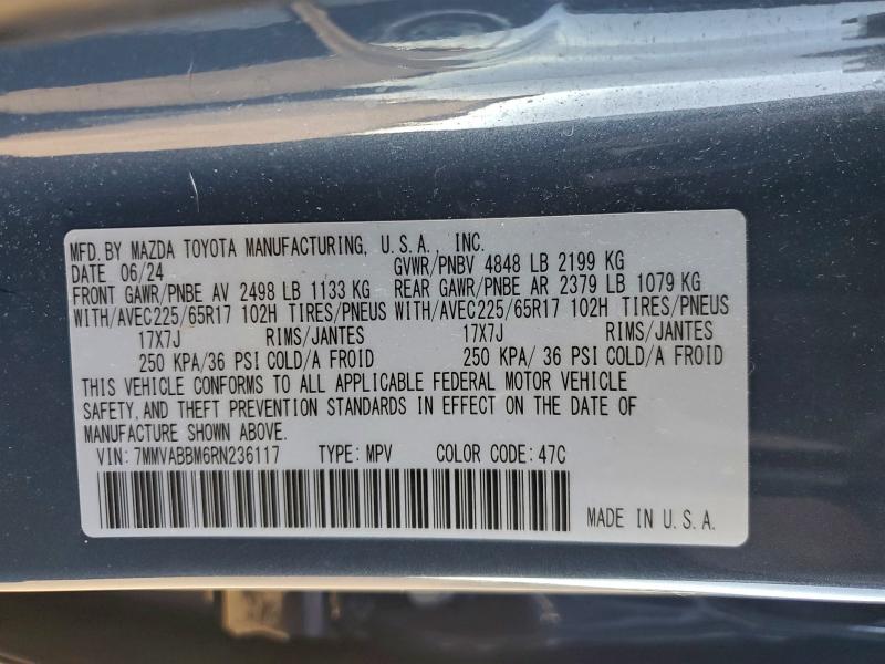 MAZDA CX-50 2024 VIN 7MMVABBM6RN236117
