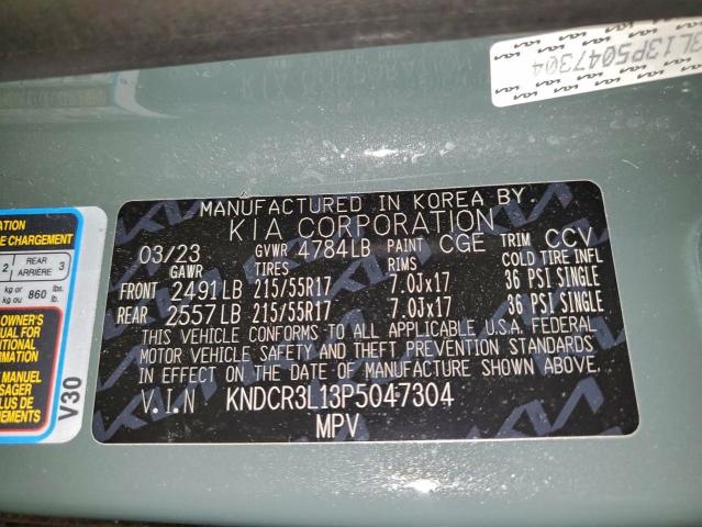 KIA NIRO WIND 2023 VIN KNDCR3L13P5047304