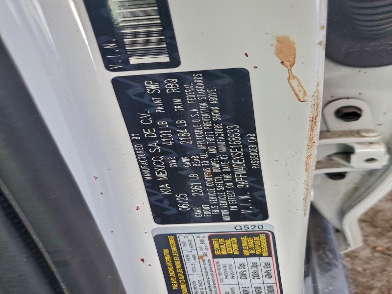 KIA K4 GT LINE 2025 VIN 3KPFW4DEXSE168633