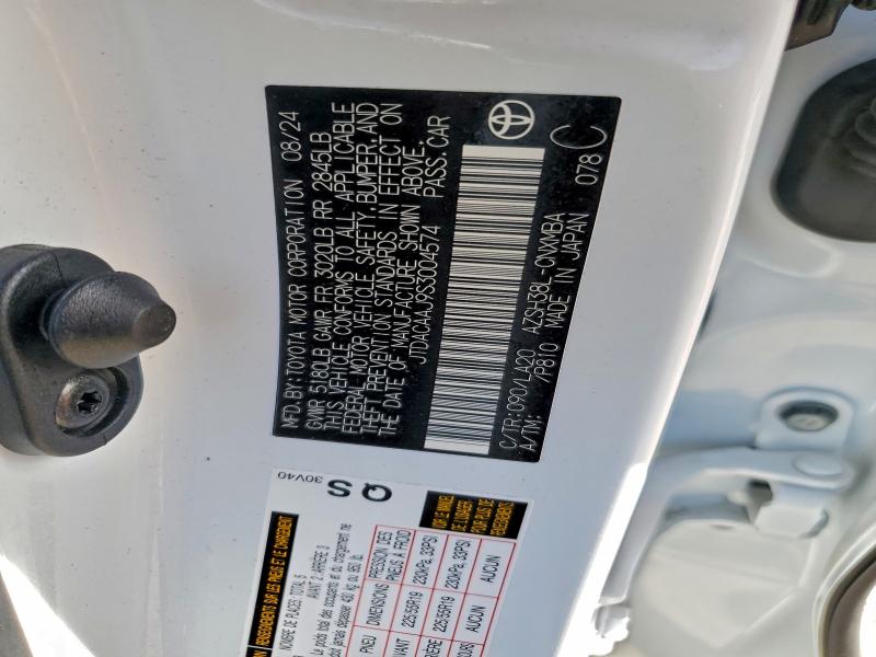 TOYOTA CROWN SIGN 2025 VIN JTDACAAJ9S3004574