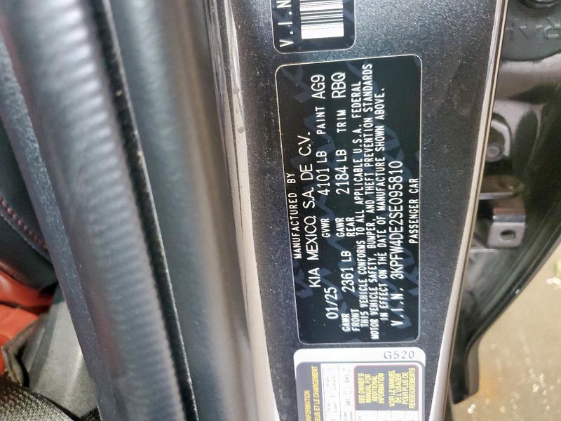 KIA K4 GT LINE 2025 VIN 3KPFW4DE2SE095810