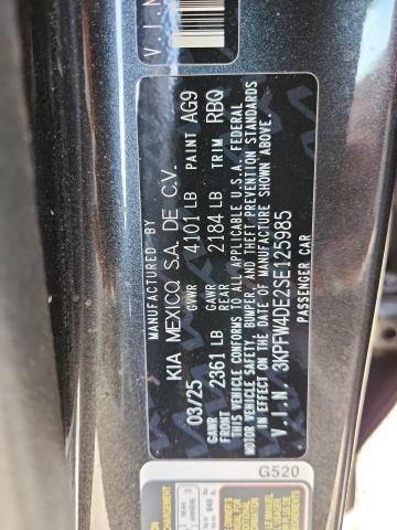 KIA K4 GT LINE 2025 VIN 3KPFW4DE2SE125985