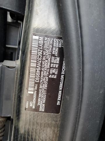 BMW I SERIES 2017 VIN WBY1Z6C37HV949593