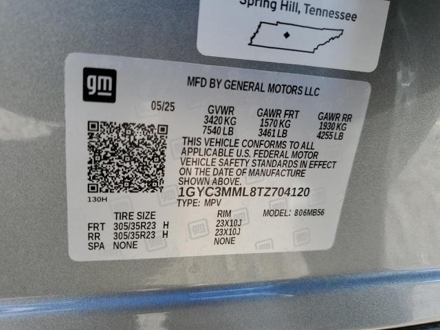 CADILLAC VISTIQ PRE 2026 VIN 1GYC3MML8TZ704120