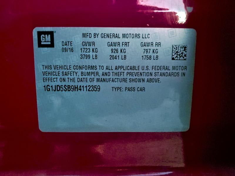 Фото 12 - CHEVROLET SONIC