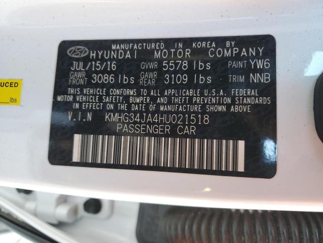 GENESIS G90 2017 VIN KMHG34JA4HU021518