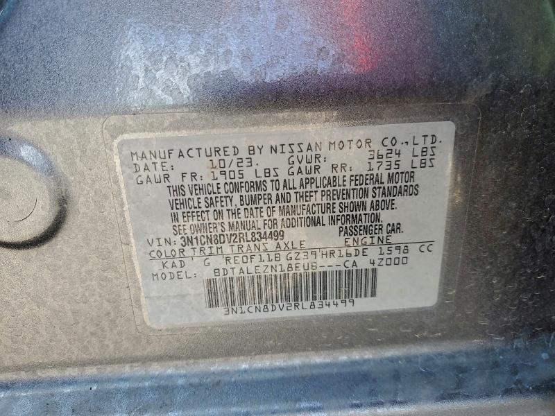 NISSAN VERSA 2024 VIN 3N1CN8DV2RL834499