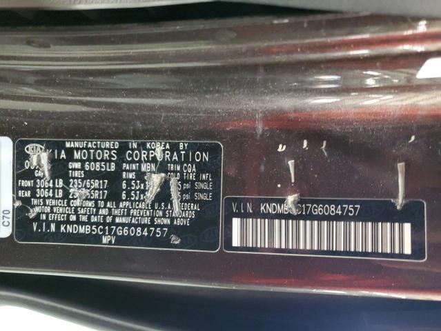 KIA All Models 2016 VIN KNDMB5C17G6084757