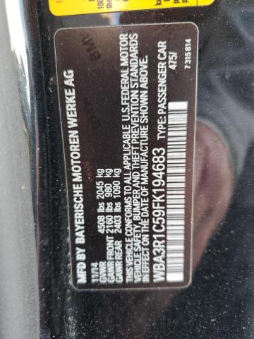 BMW 4 SERIES 2015 VIN WBA3R1C59FK194683