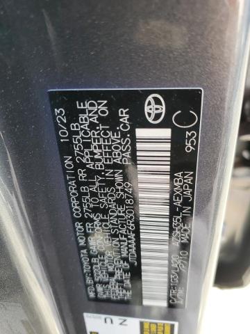 TOYOTA CROWN XLE 2024 VIN JTDAAAAF6R3018749