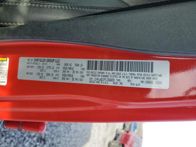 JEEP WRANGLER 2015 VIN 1C4HJWEG7FL556659