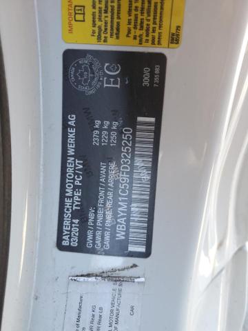 BMW 6 SERIES 2015 VIN WBAYM1C59FD325250