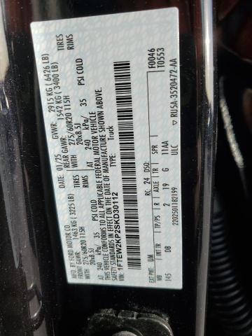 FORD F150 STX 2025 VIN 1FTEW2KP2SKD30112