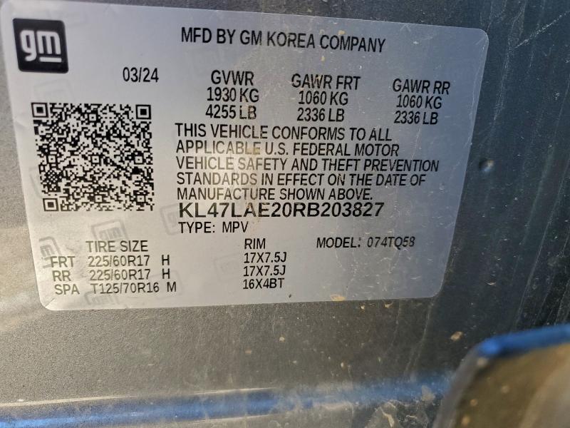 BUICK ENVISTA PR 2024 VIN KL47LAE20RB203827