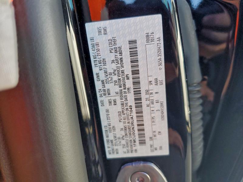 FORD ESCAPE ACT 2024 VIN 1FMCU0GN3RUA71049