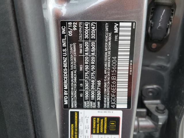 MERCEDES-BENZ GLS-CLASS 2018 VIN 4JGDF6EE6JB156004