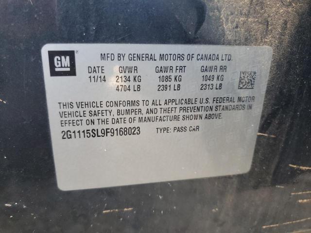 CHEVROLET IMPALA 2015 VIN 2G1115SL9F9168023