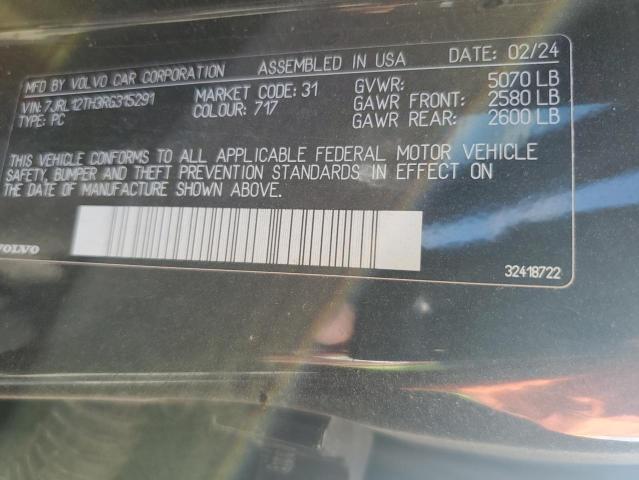 VOLVO S60 PLUS 2024 VIN 7JRL12TH3RG315291