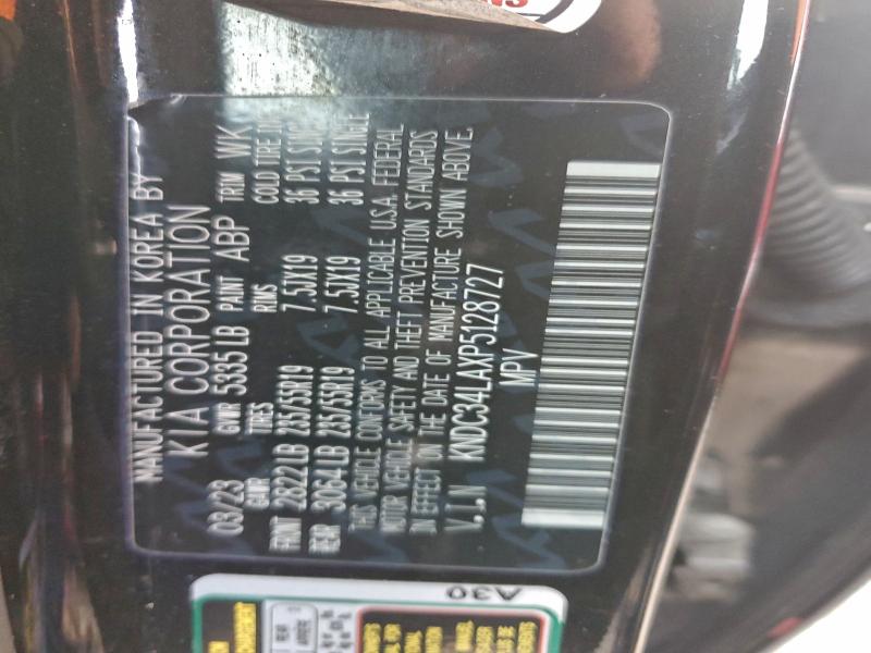 KIA EV6 LIGHT 2023 VIN KNDC34LAXP5128727