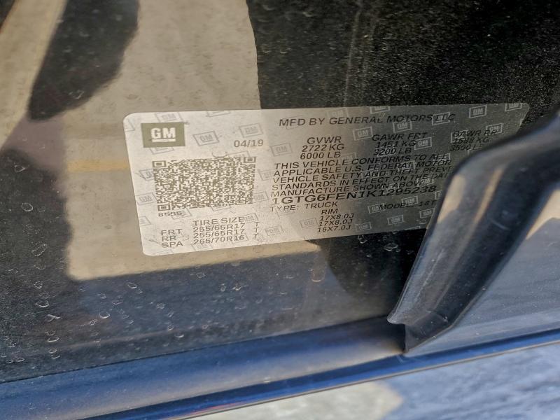 GMC CANYON 2019 VIN 1GTG6FEN1K1295238