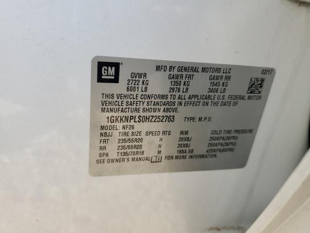 GMC ACADIA DEN 2017 VIN 1GKKNPLS0HZ252763