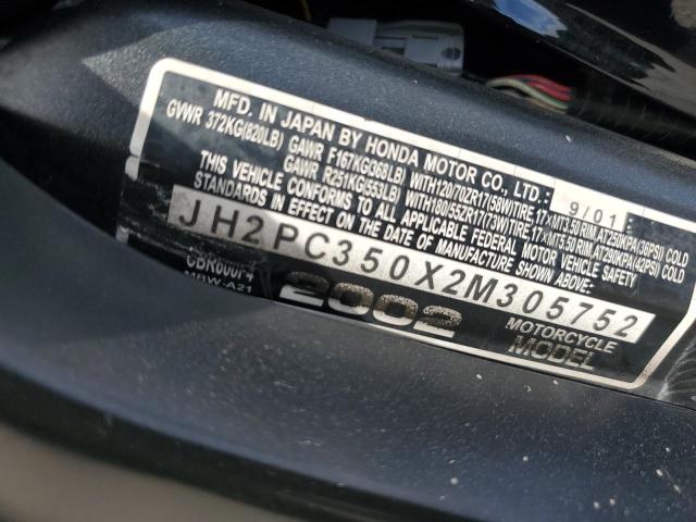 HONDA CBR CYCLE 2002