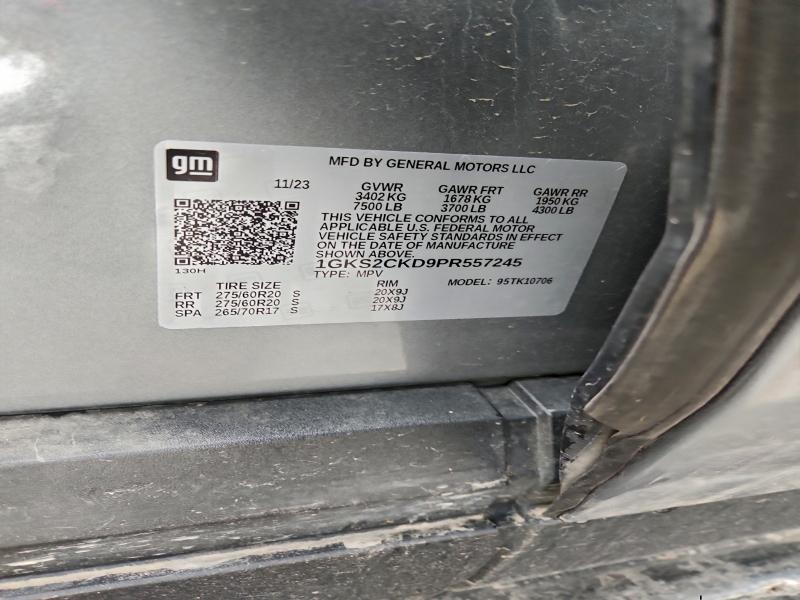 GMC YUKON 2023 VIN 1GKS2CKD9PR557245