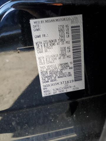 INFINITI QX60 PURE 2023 VIN 5N1DL1ES5PC371619