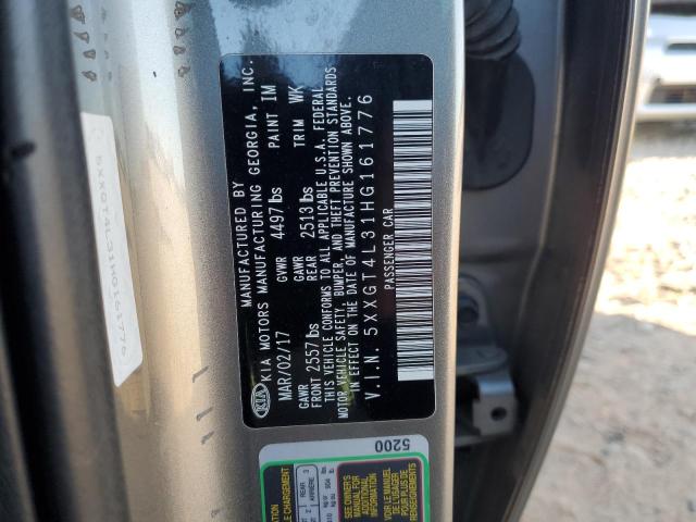 KIA OPTIMA 2017 VIN 5XXGT4L31HG161776