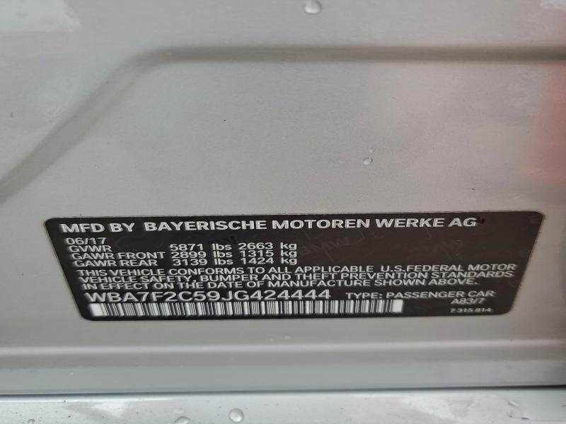 BMW 7 SERIES 2018 VIN WBA7F2C59JG424444