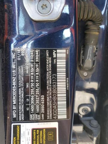 MERCEDES-BENZ GLE-CLASS 2018 VIN 4JGDA5HB0JB083173