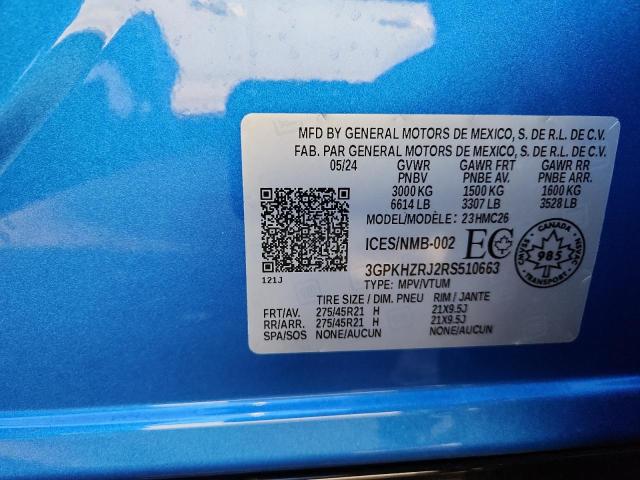 HONDA PROLOGUE E 2024 VIN 3GPKHZRJ2RS510663