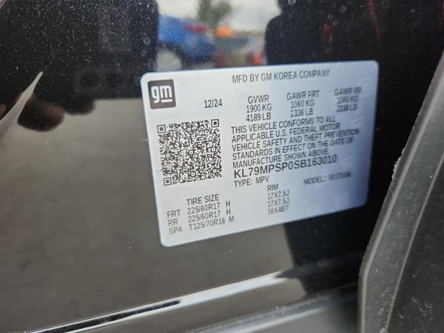 CHEVROLET TRAILBLZR 2025 VIN KL79MPSP0SB163010