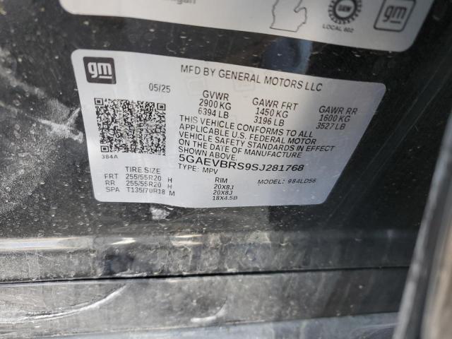 BUICK ENCLAVE SP 2025 VIN 5GAEVBRS9SJ281768