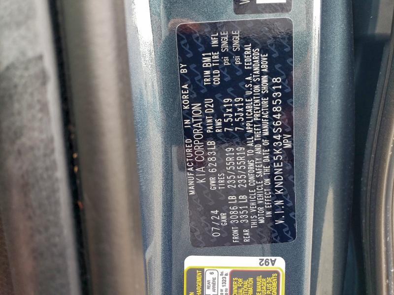 KIA CARNIVAL S 2025 VIN KNDNE5K34S6485318