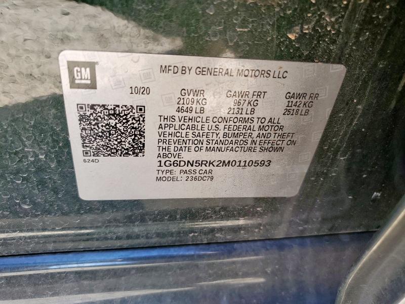 CADILLAC CT5 2021 VIN 1G6DN5RK2M0110593