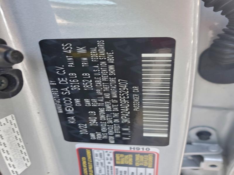 KIA RIO 2023 VIN 3KPA24AD9PE529407