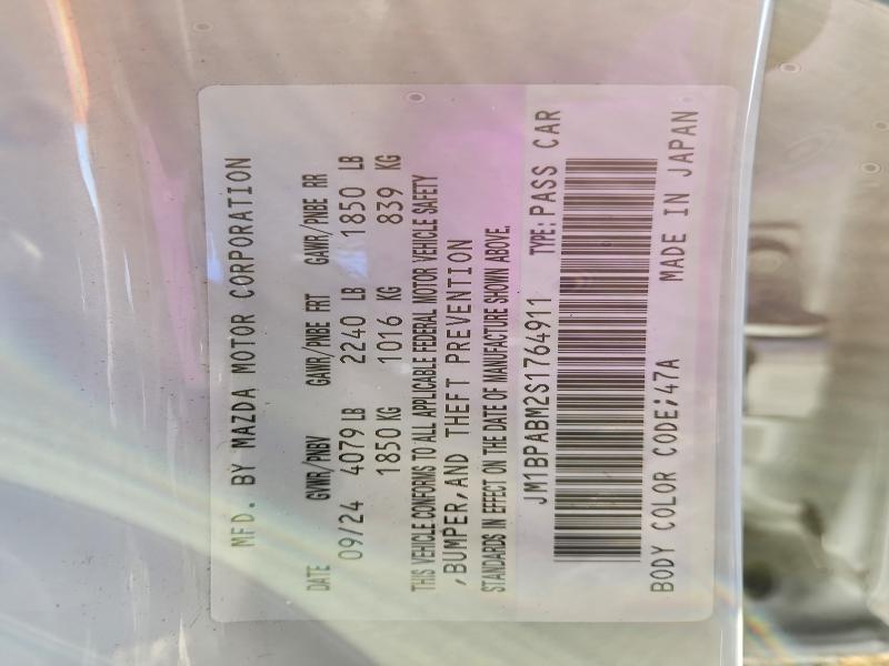 MAZDA 3 SELECT S 2025 VIN JM1BPABM2S1764911