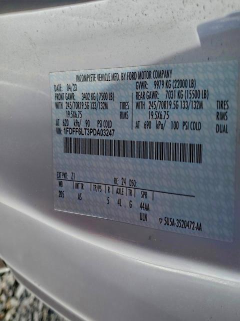 FORD F600 2023 VIN 1FDFF6LT3PDA03247