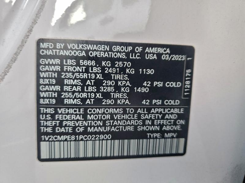 VOLKSWAGEN ID.4 PRO 2023 VIN 1V2CMPE81PC022900